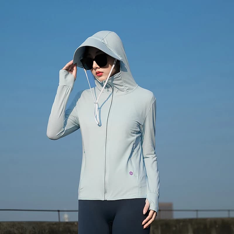 Vêtements d'été fins pour couple - Protection solaire UV, soie glacée respirante, sport et loisirs extérieurs