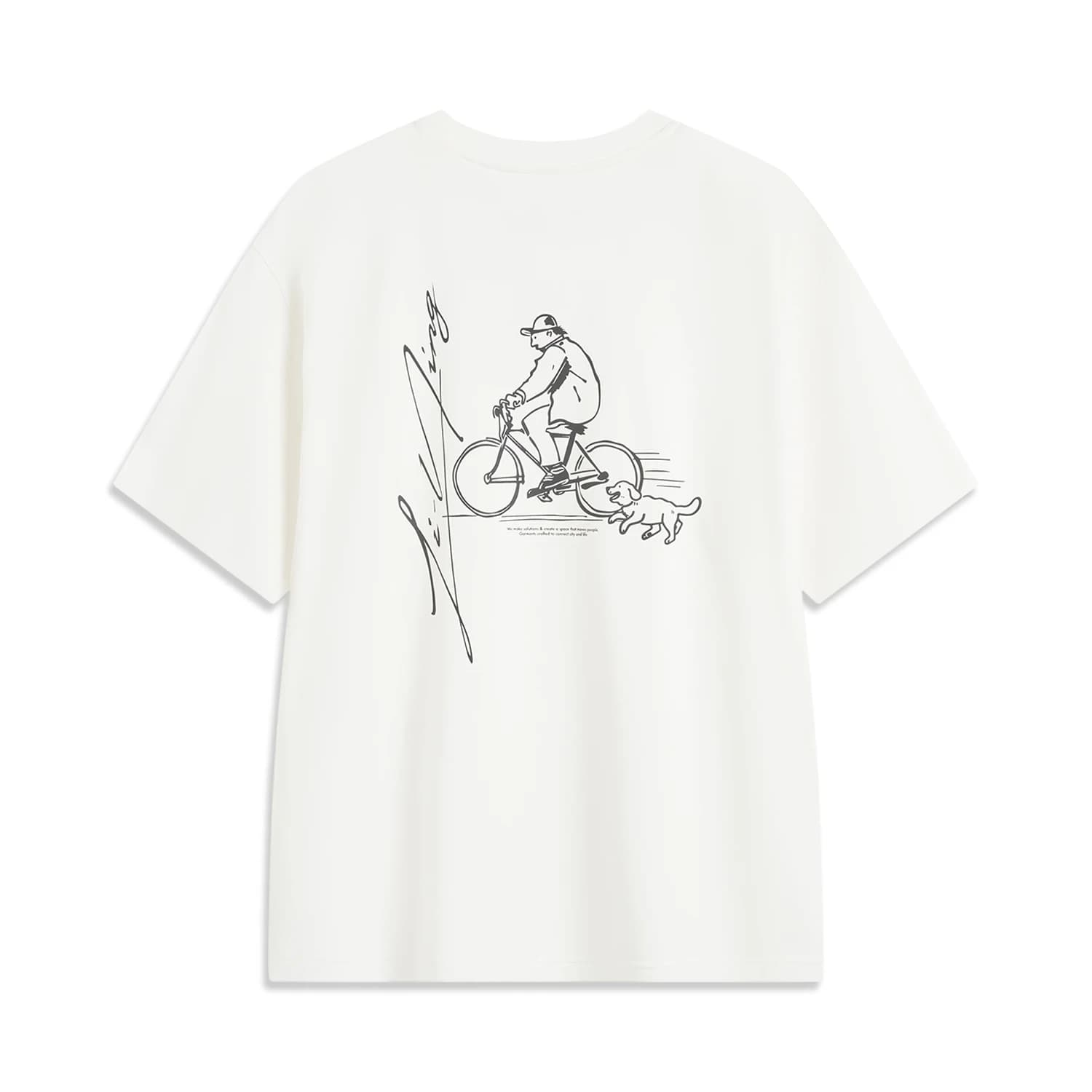 T-shirt sportif Li-Ning homme coupe ample en coton technique pour entraînement et loisirs