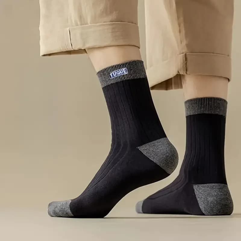 Chaussettes pêche homme 5 paires motifs colorés respirantes confort toutes saisons outdoor