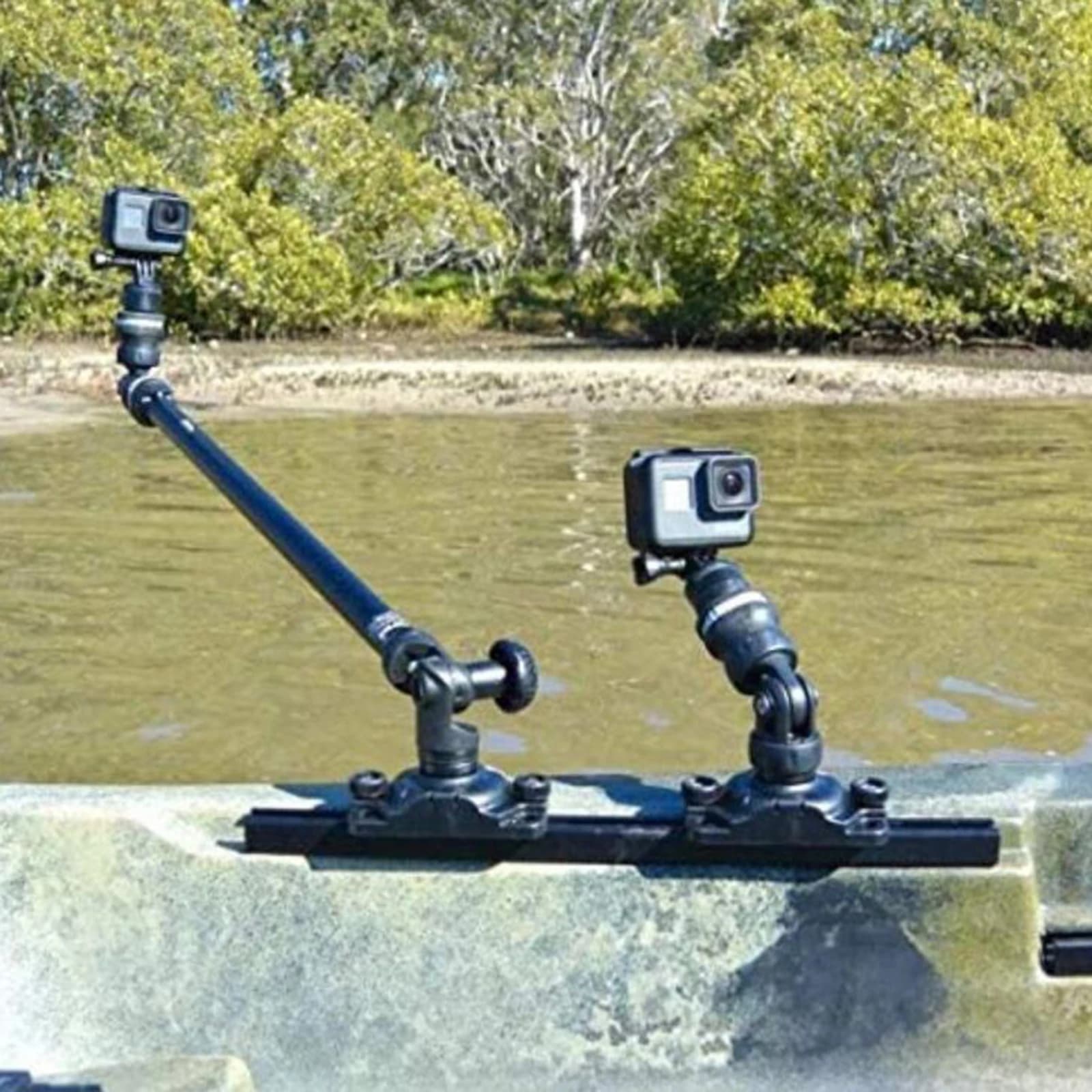 Support caméra pour kayak - fixation montage accessoire bateau pêche vidéo sport nautique étanche