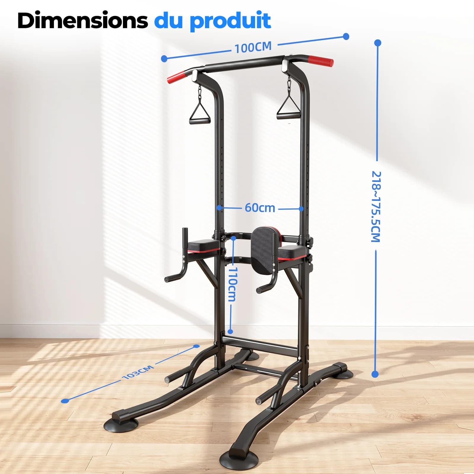 Roue d'abdominaux traction multifonction 200kg - Roue fitness abdos et musculation à domicile