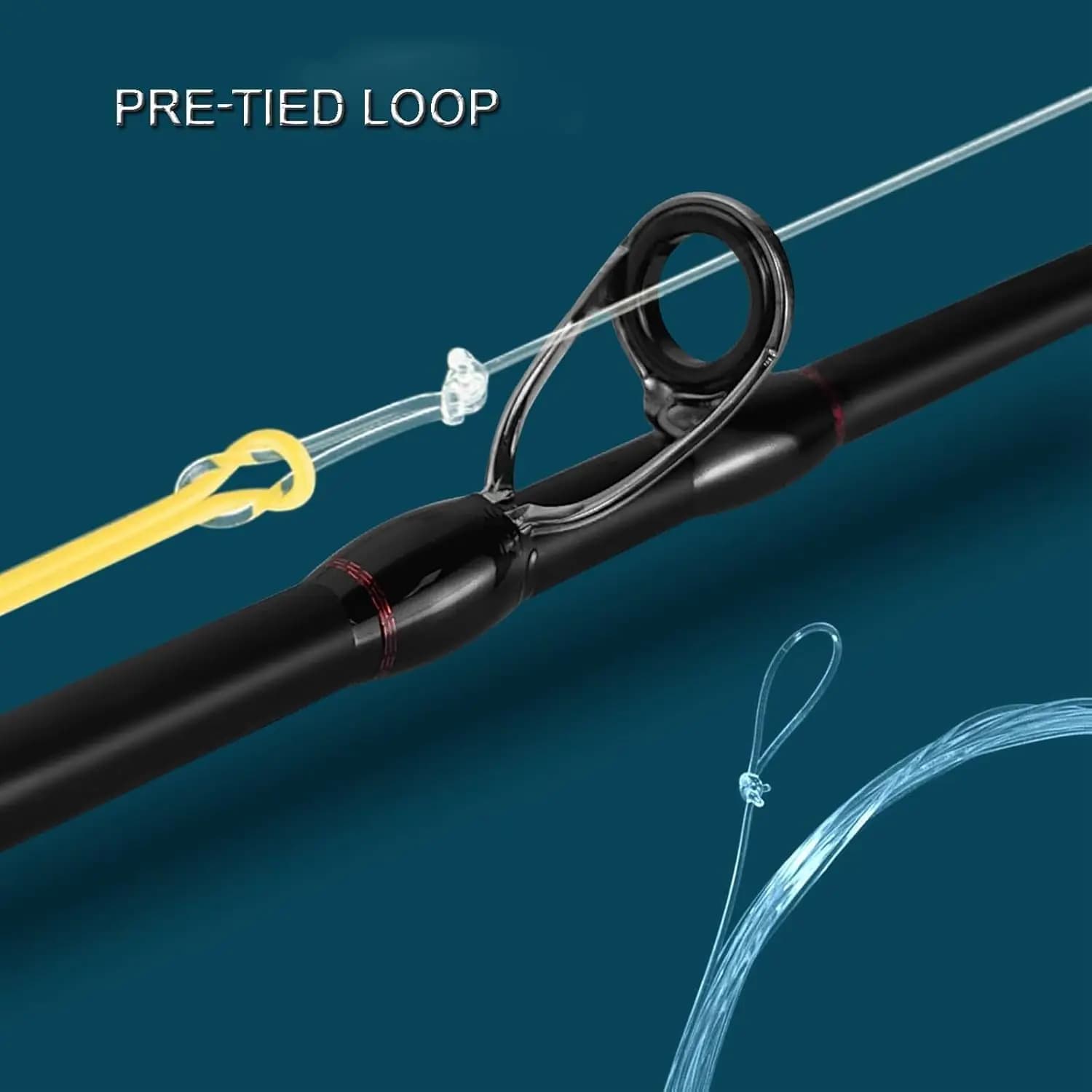 Bas de ligne pêche à la mouche Aventik 9ft 12ft 15ft nylon 6 pièces - Leader clair effilé pré-noué