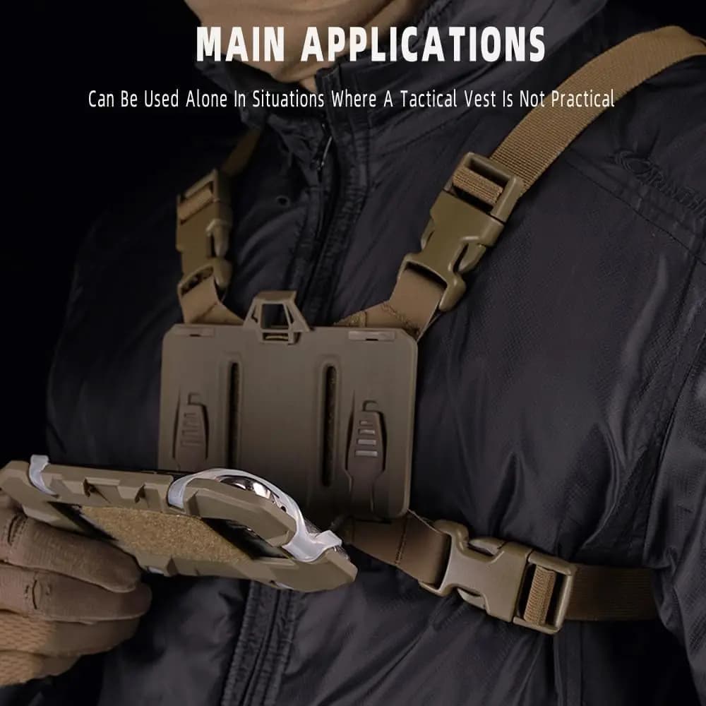 Support carte navigation pliable pêche - Étui téléphone, fixation gilet, accessoires airsoft pêche