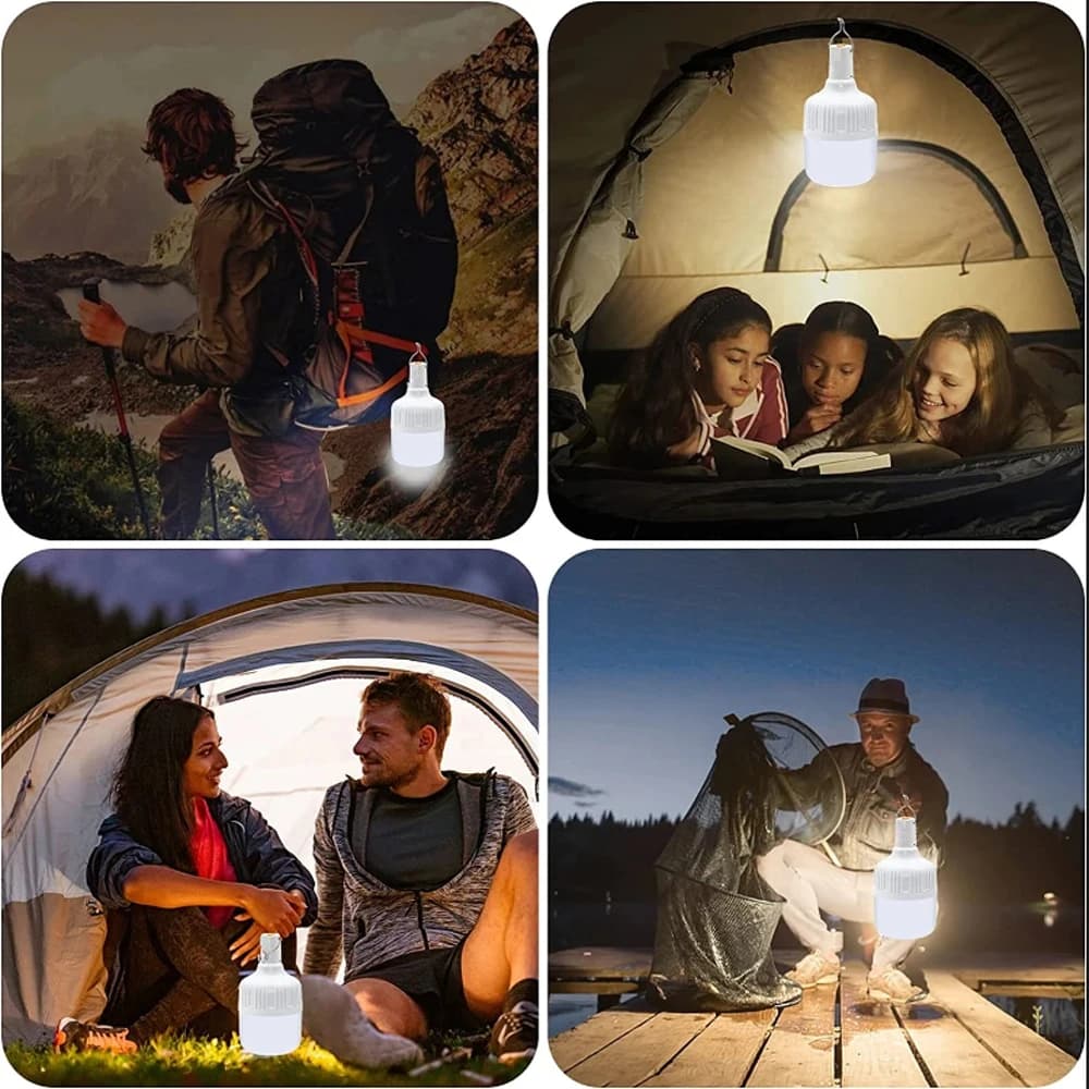 Lampe de pêche LED rechargeable portable haute puissance pour camping, sécurité et pêche nocturne