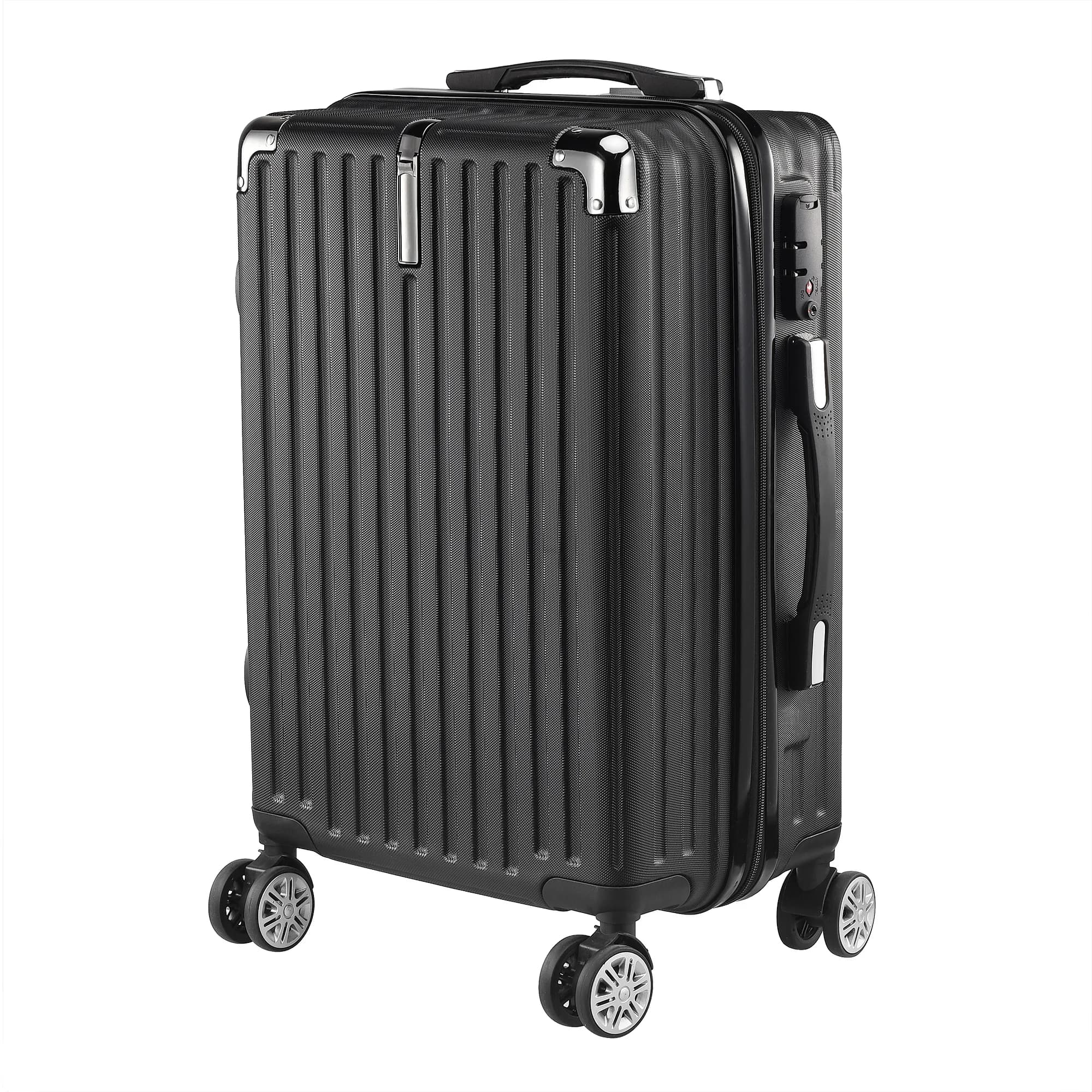 Set valises Comanlai 3 pièces TSA lock ABS 4 roues 28/24/20 pouces voyage trolley rigide