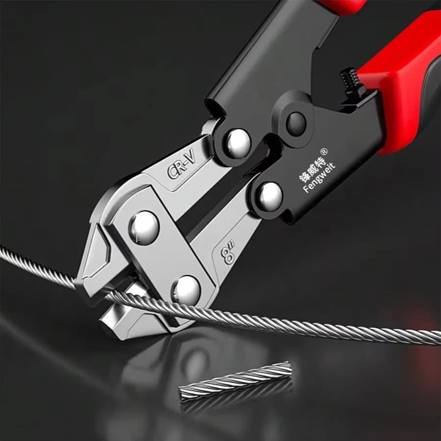 Pince coupe-boulon mini en acier chrome-vanadium pour couper fils et barres d'acier - Coupe rapide et nette