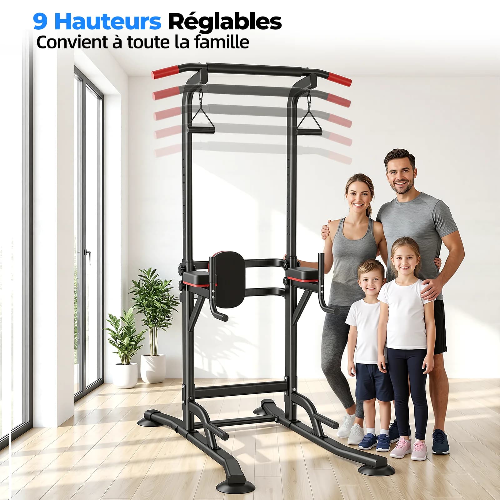 Roue d'abdominaux traction multifonction 200kg - Roue fitness abdos et musculation à domicile