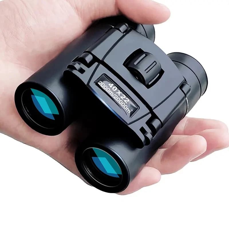 Jumelles compactes 40x22 HD BAK4 FMC pliables pour observation pêche, portée 2000m outdoor