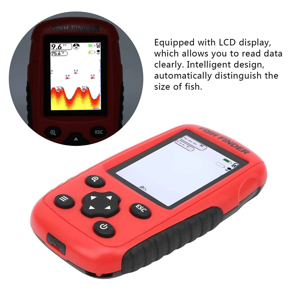 Sonar détecteur poissons rechargeable sans fil 2023 portable pêche lac rivière mer nouveau modèle