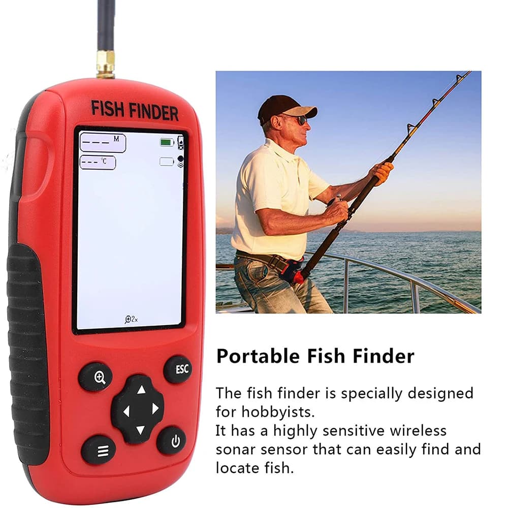 Sonar détecteur poissons rechargeable sans fil 2023 portable pêche lac rivière mer nouveau modèle