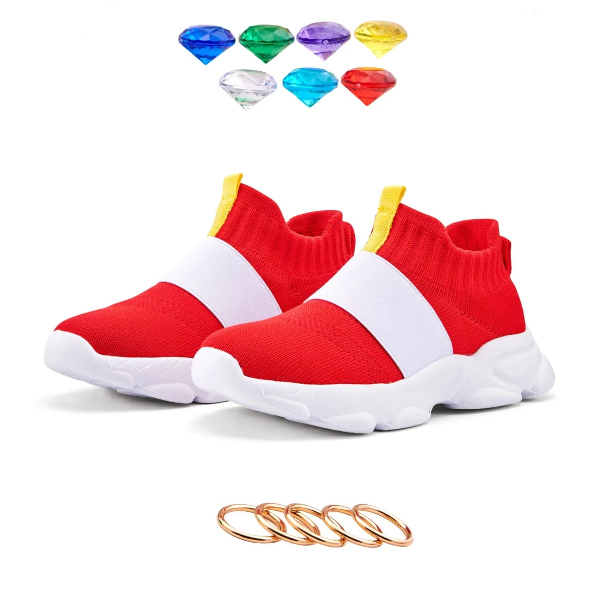 Chaussures Sonic pour enfants pêcheurs - Zapatillas de pêche ludiques avec motifs Sonic le hérisson
