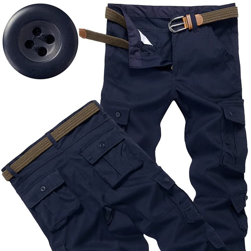 Pantalon cargo tactique homme pour pêche et randonnée - Confort optimal qualité premium jogger