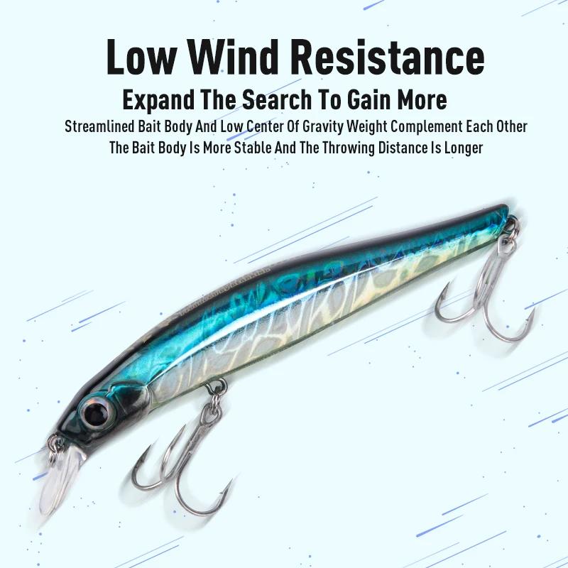 Leurre minnow coulant LEYDUN Artist FR Silence 80-105mm - jerkbaits haute qualité pour bar de mer