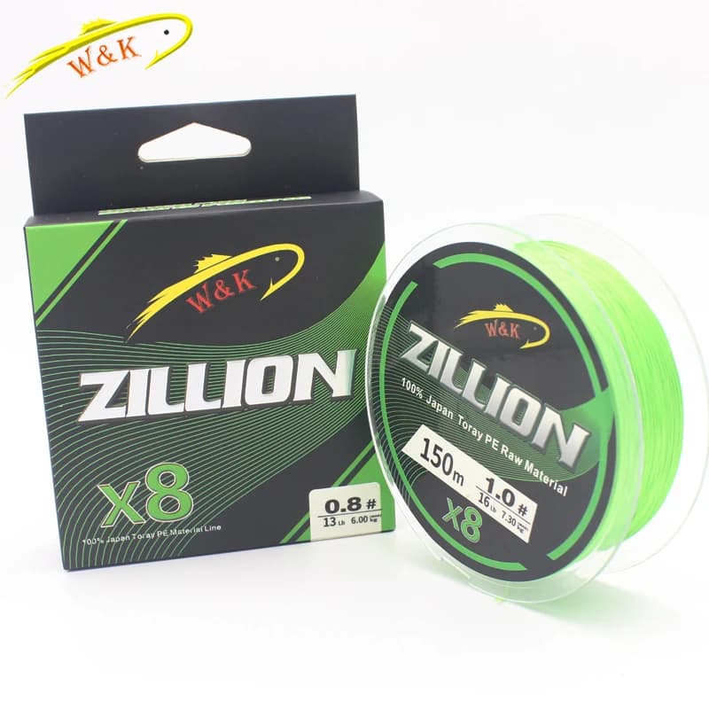 Ligne de pêche PE tressée X8 double couleur 150 mètres haute résistance pour pêche sportive