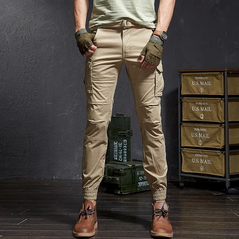 Pantalon cargo camouflage slim homme - qualité premium pour streetwear Harajuku et pêche urbaine