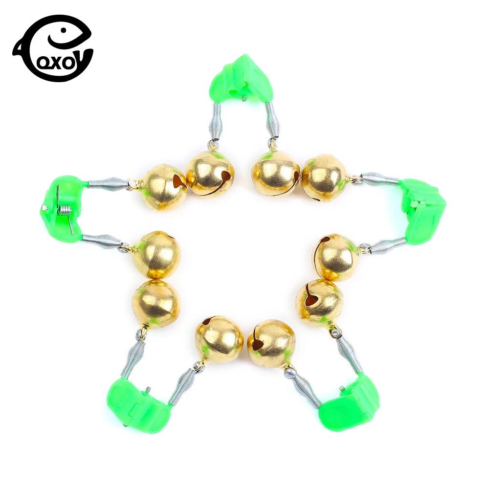 Cloches métal morsure poisson QXO 2 pièces - accessoires pêche 5.5cm clip sur canne alarme