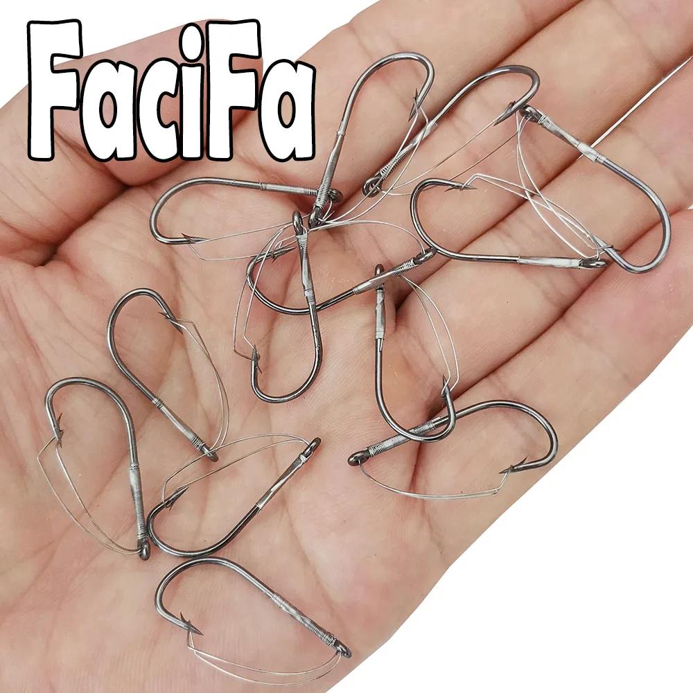 20 hameçons weedless wacky rig acier carbone - pêche black bass carpe sans accrocs