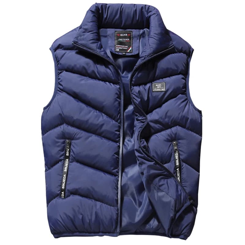 Veste matelassée homme sans manches pour l'automne et l'hiver, épaisse et chaude, taille 4XL