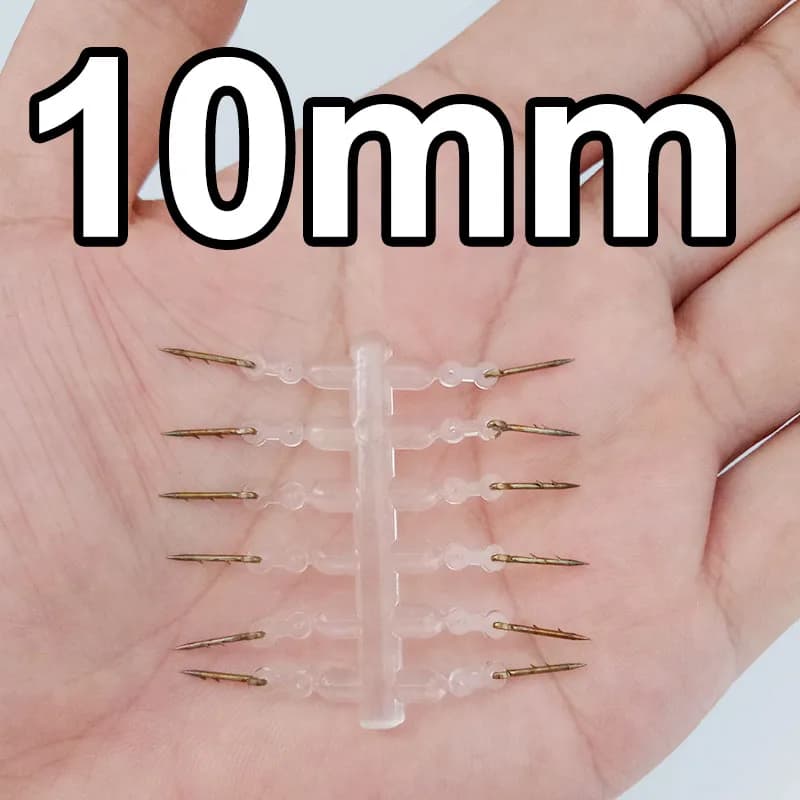 12pcs Metal Bait Spike Carp Fishing Accessories Bait Sting Boilies Pin with Clea