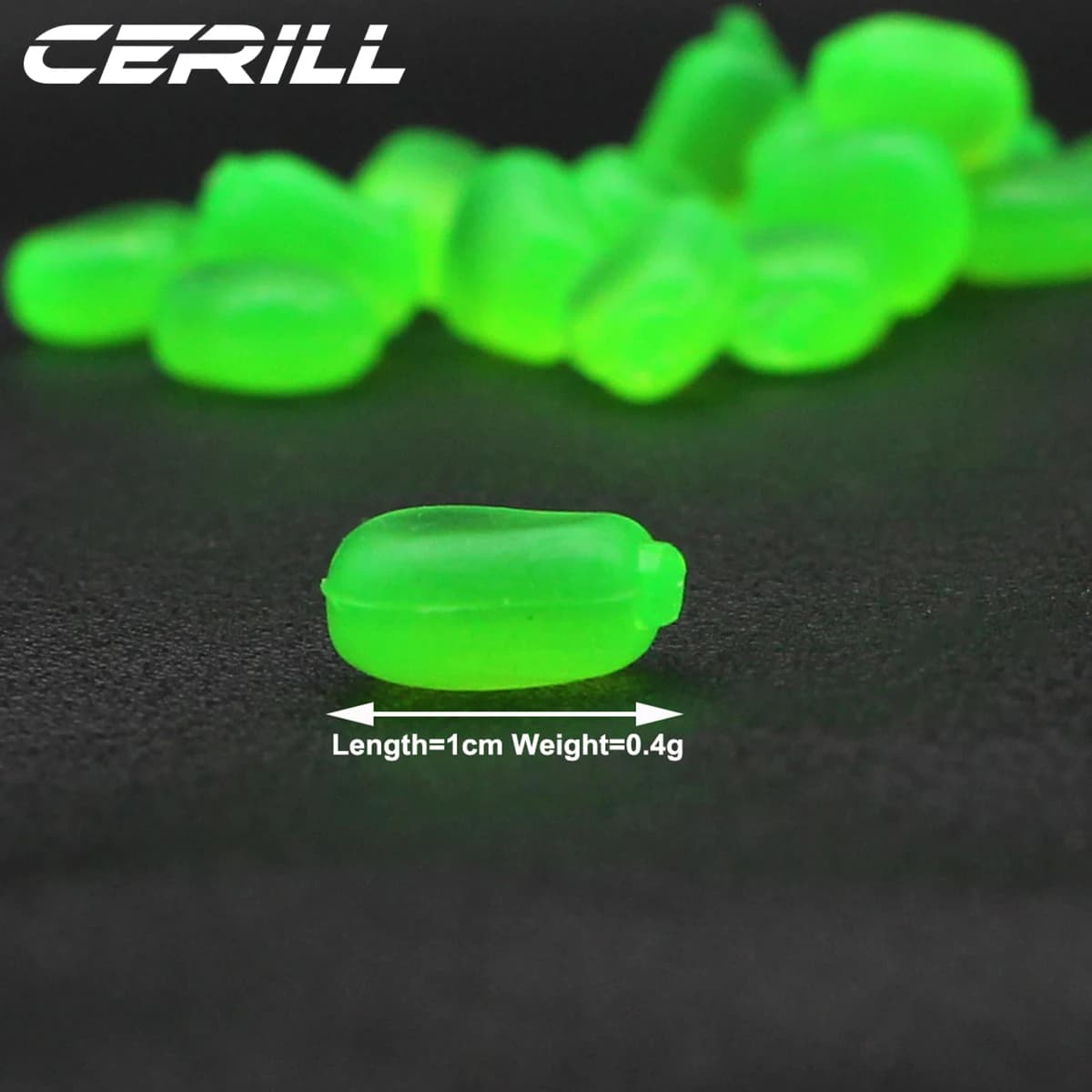Appâts souples coulants Cerill - 100 pièces silicone parfum crème pour carpe et perche