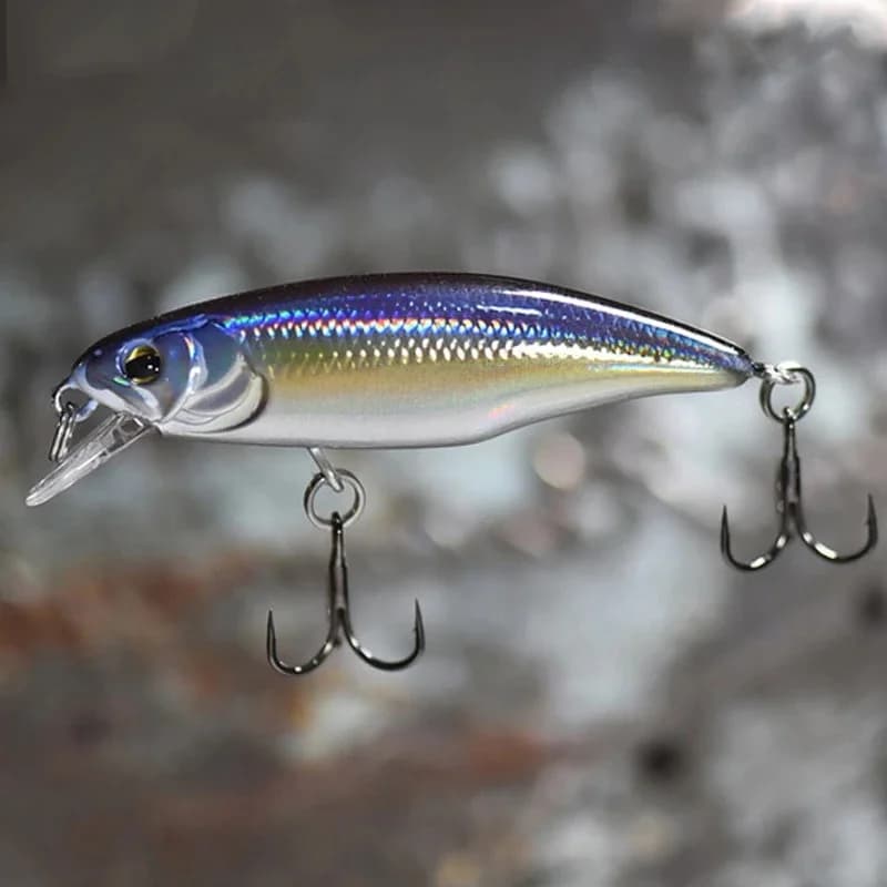 Leurre dur professionnel jerkbait 52mm pour brochet perche, leurre nageur sinking minnow appât carnassier