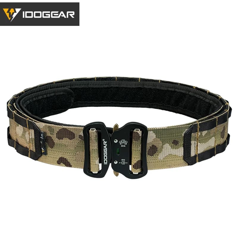 Ceinture combat tactique IDOGEAR boucle rapide Molle pêche sport outdoor ceinture durable homme