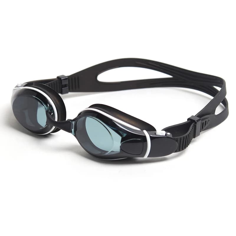 Lunettes de natation WHALE professionnelles anti-buée - Protection UV réglable silicone adulte homme femme