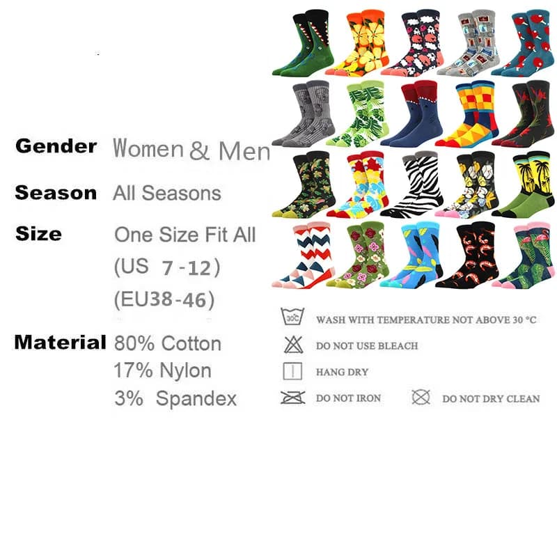 Chaussettes homme fun originales cadeau Noël - Motifs omelette grenouille saumon poisson drôles