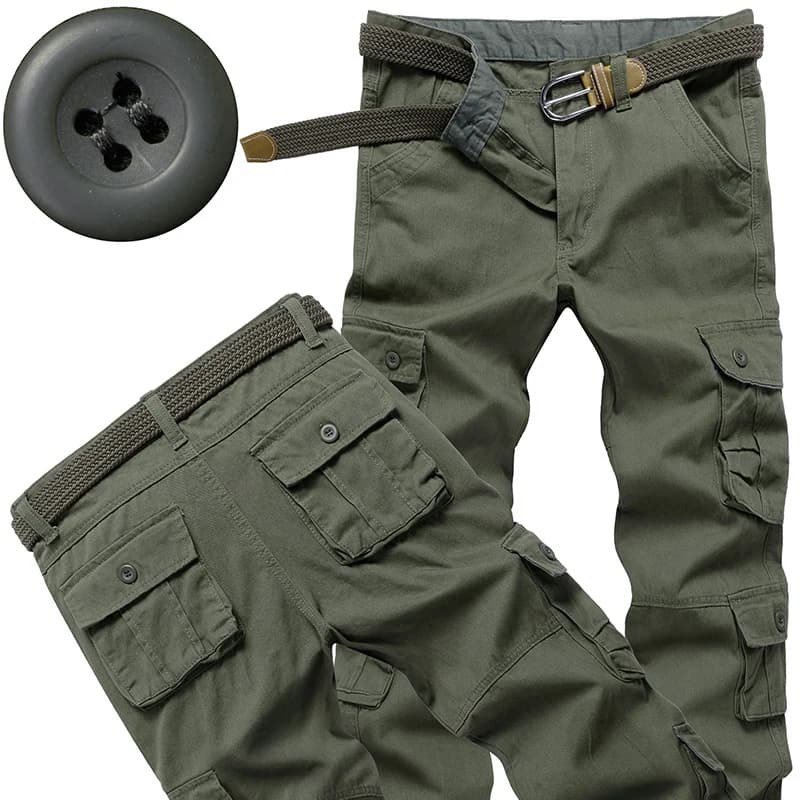 Pantalon cargo tactique homme pour pêche et randonnée - Confort optimal qualité premium jogger