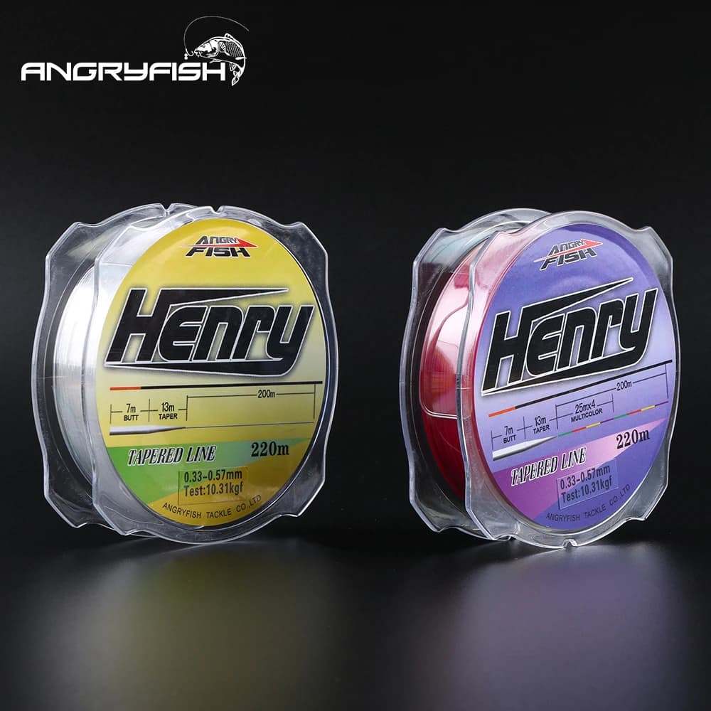 Ligne de pêche nylon 220m Henry Series - Ligne fuselée pour puissance et précision optimale