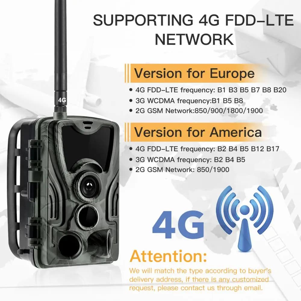 Caméra 4G HC801PRO 30MP 4K avec APP cloud gratuit pour surveillance faune et pêche France