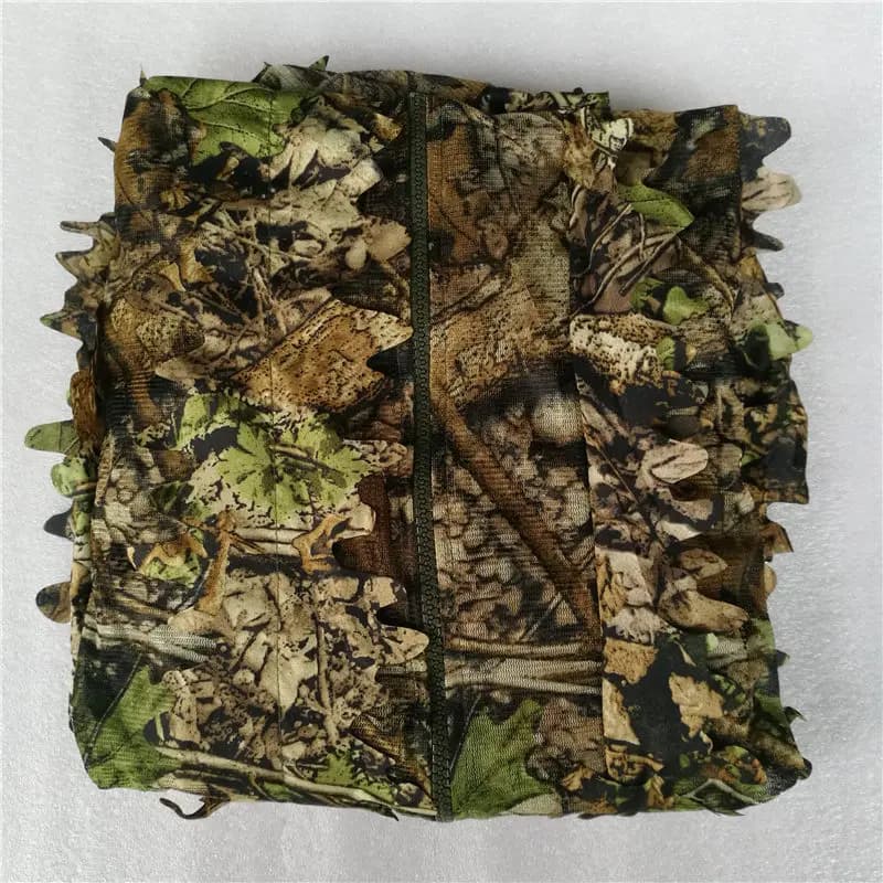 Costume camouflage 3D feuille d'érable pour sniper CS et pêche jungle hommes femmes enfants