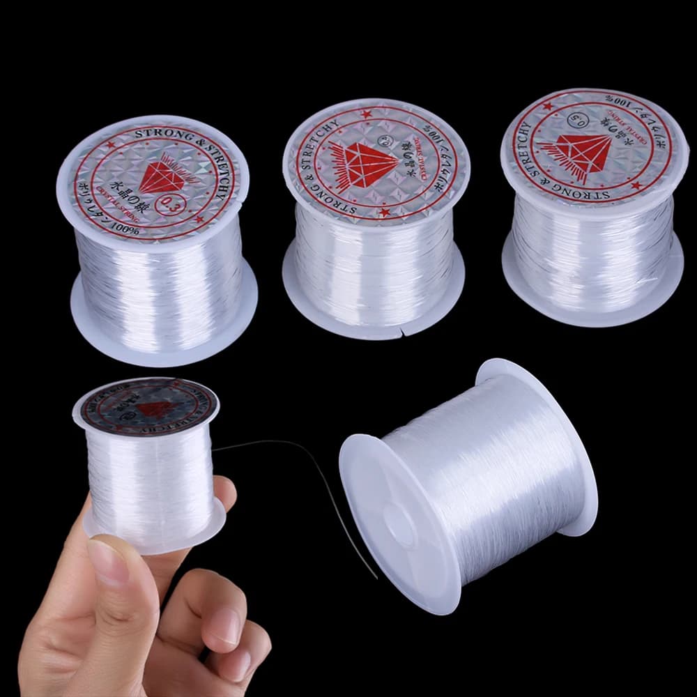 Ligne de pêche PE Crystal Extra Forte Fil Tressé Nylon Monofilament 0.2 à 0.6mm Longueur au