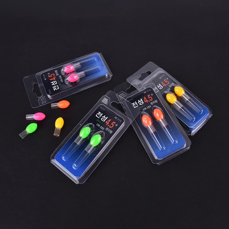 Flotteur lumineux LED électrique pour pêche de nuit en eau sombre, modèle 1 ou 2 pièces sur batterie