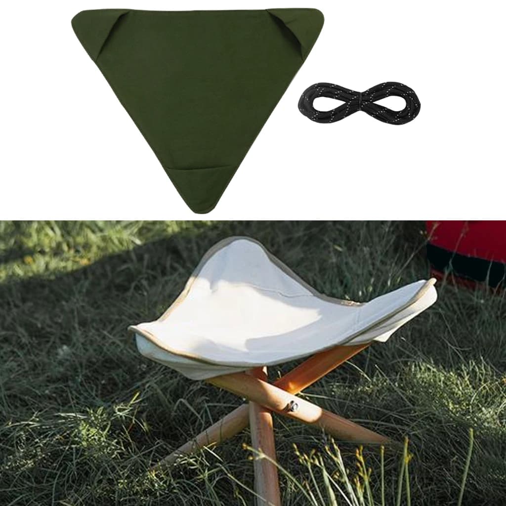 Tabouret pliant trépied pêche portable toile imperméable léger siège camping extérieur