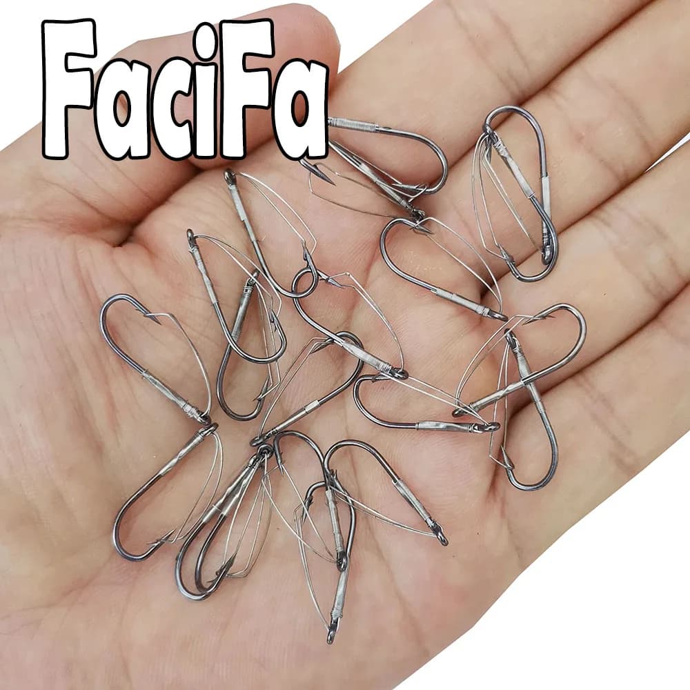Hameçon weedless barbed 20 pièces pour wacky rig - Acier haute carbone pour leurres vers et bass