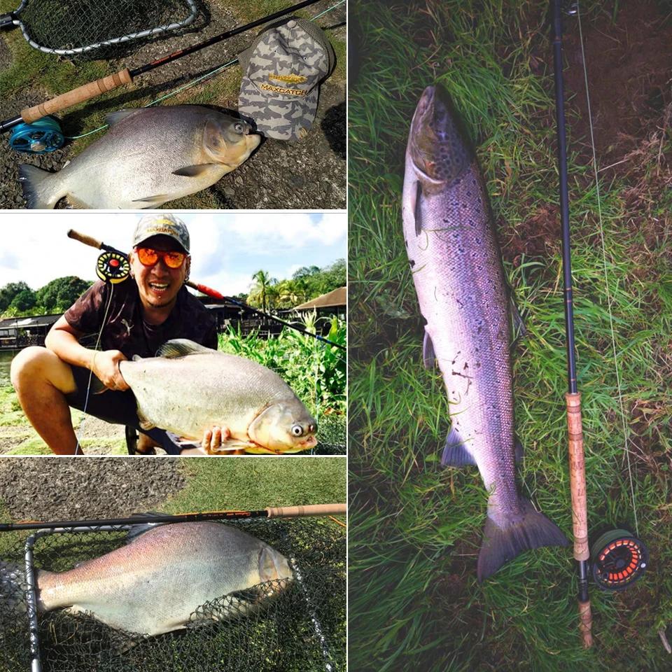 Canne Spey SkyTouch Maximumcatch 11-14FT 6-9WT carbone 30T+40T action rapide pêche deux mains spare butt