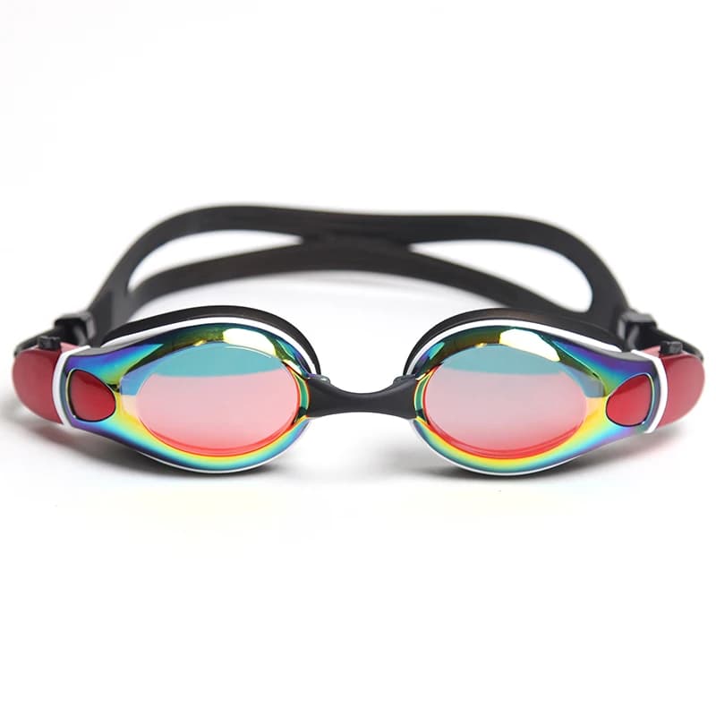 Lunettes de natation WHALE professionnelles anti-buée - Protection UV réglable silicone adulte homme femme