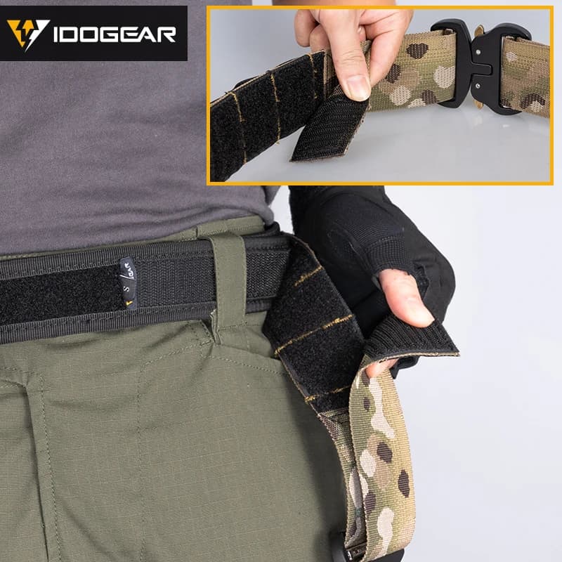 Ceinture combat tactique IDOGEAR boucle rapide Molle pêche sport outdoor ceinture durable homme