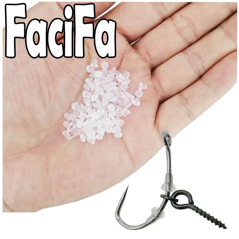 Hook Stops Beads pour pêche à la carpe - Accessoires Stoper vert transparent noir pour rigs Ronnie