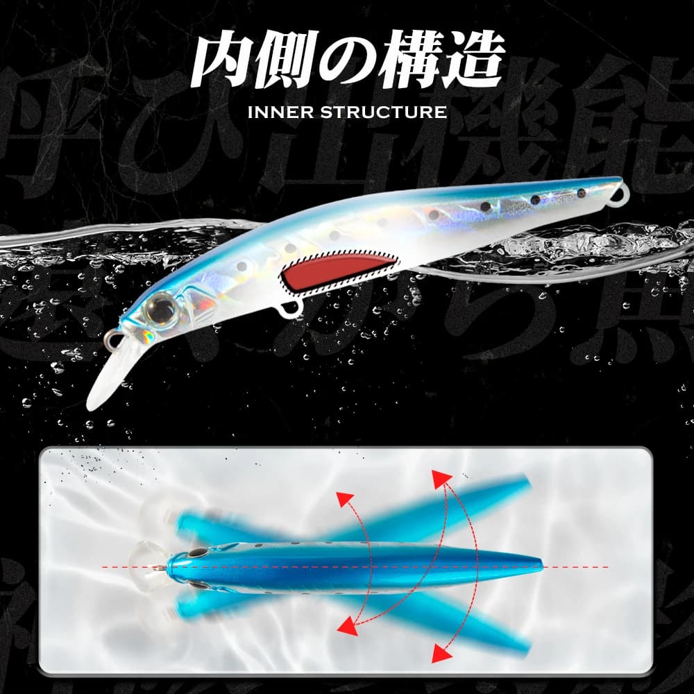 Leurre dur jerkbait Minnow 70-105mm coulant wobblers pêche truite brochet leurres artificiels Hunthouse