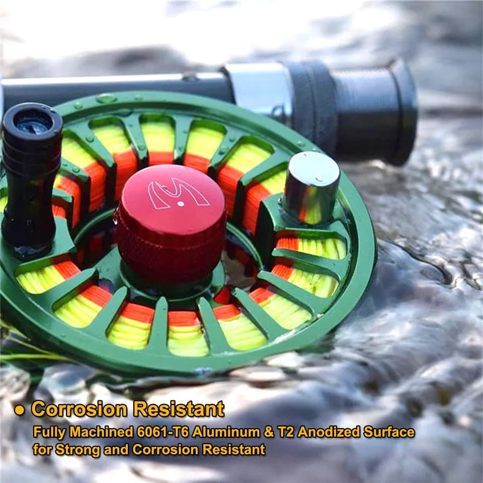Moulinet à mouche MAXIMUMCATCH AVID 1-9WT aluminium usiné micro drag réglable ultra léger pêche performance