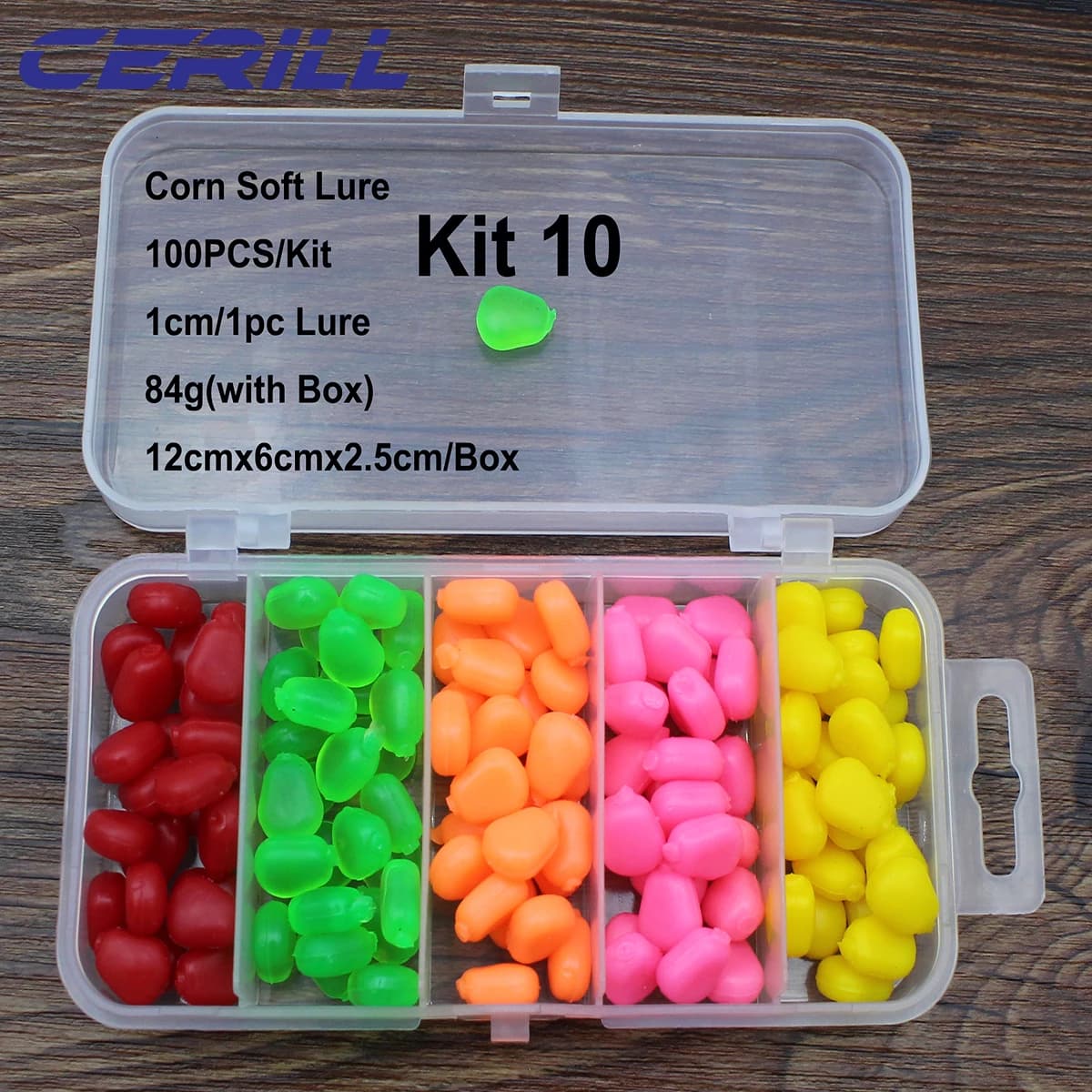Appâts souples coulants Cerill - 100 pièces silicone parfum crème pour carpe et perche