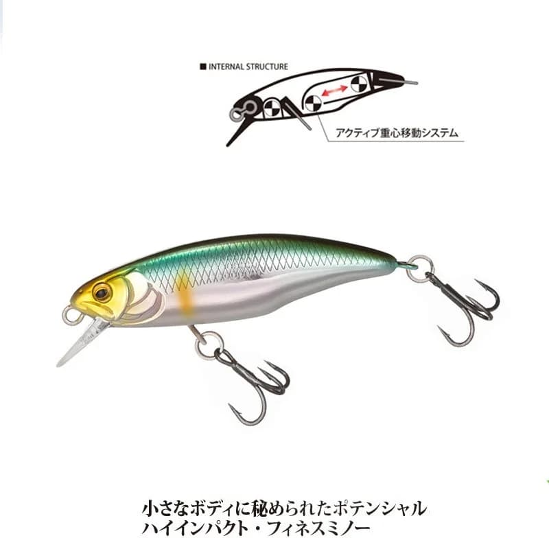 Leurre dur professionnel jerkbait 52mm pour brochet perche, leurre nageur sinking minnow appât carnassier