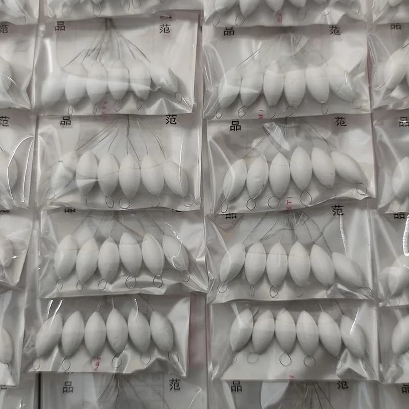 240 flotteurs sept étoiles blancs tailles S/M/L - Accessoires pêche carpe bouées pesca