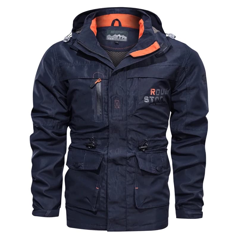 Veste interchange pour pêche camping - Coupe-vent avec capuche - Printemps automne - Homme