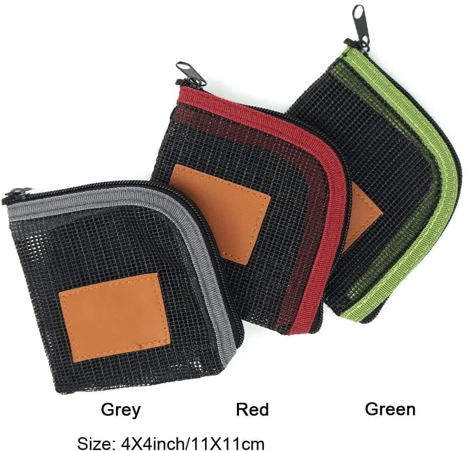 Étui leader pêche à la mouche Aventik 5 compartiments - Stockage tippet filet 4x4 pouces - Accessoire pêche