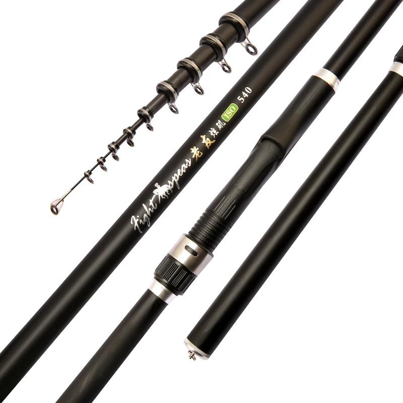 Canne télescopique carbone 3.9m à 6.0m pour pêche de la carpe et pêche rock fishing