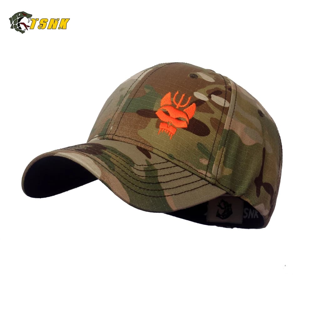 Casquette baseball tactique Seal Team pêche - Série élastique snapback pour running et pêche