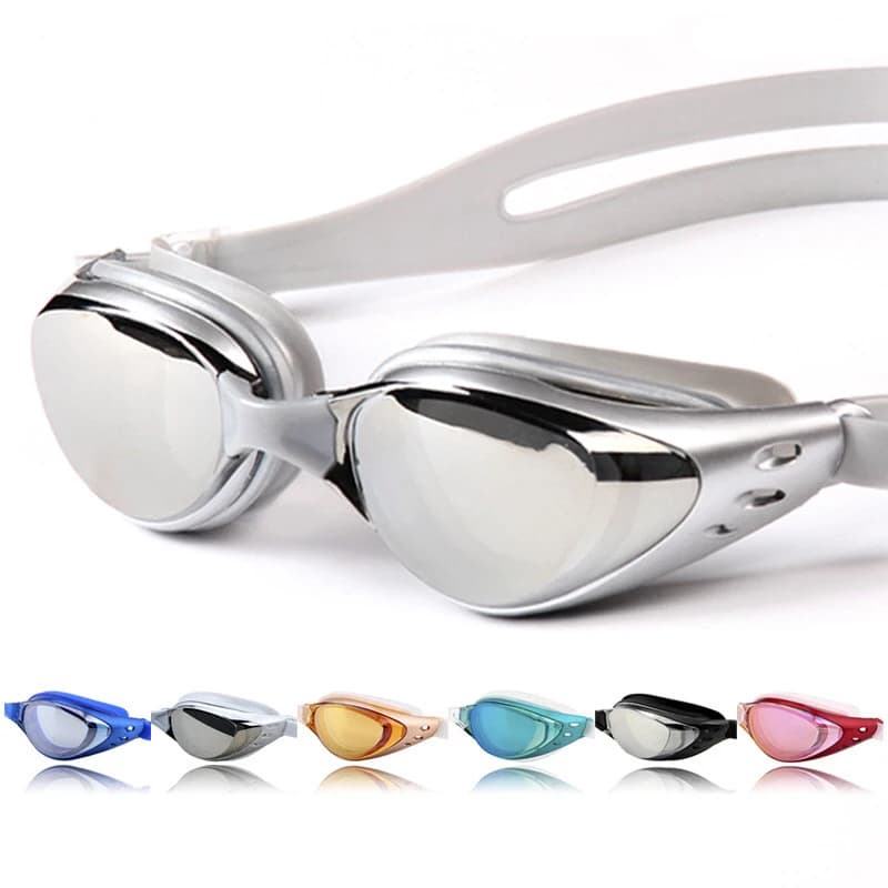 Lunettes de natation myopie adultes dioptrie -1.5 à -8.0 anti-buée étanches silicone sport